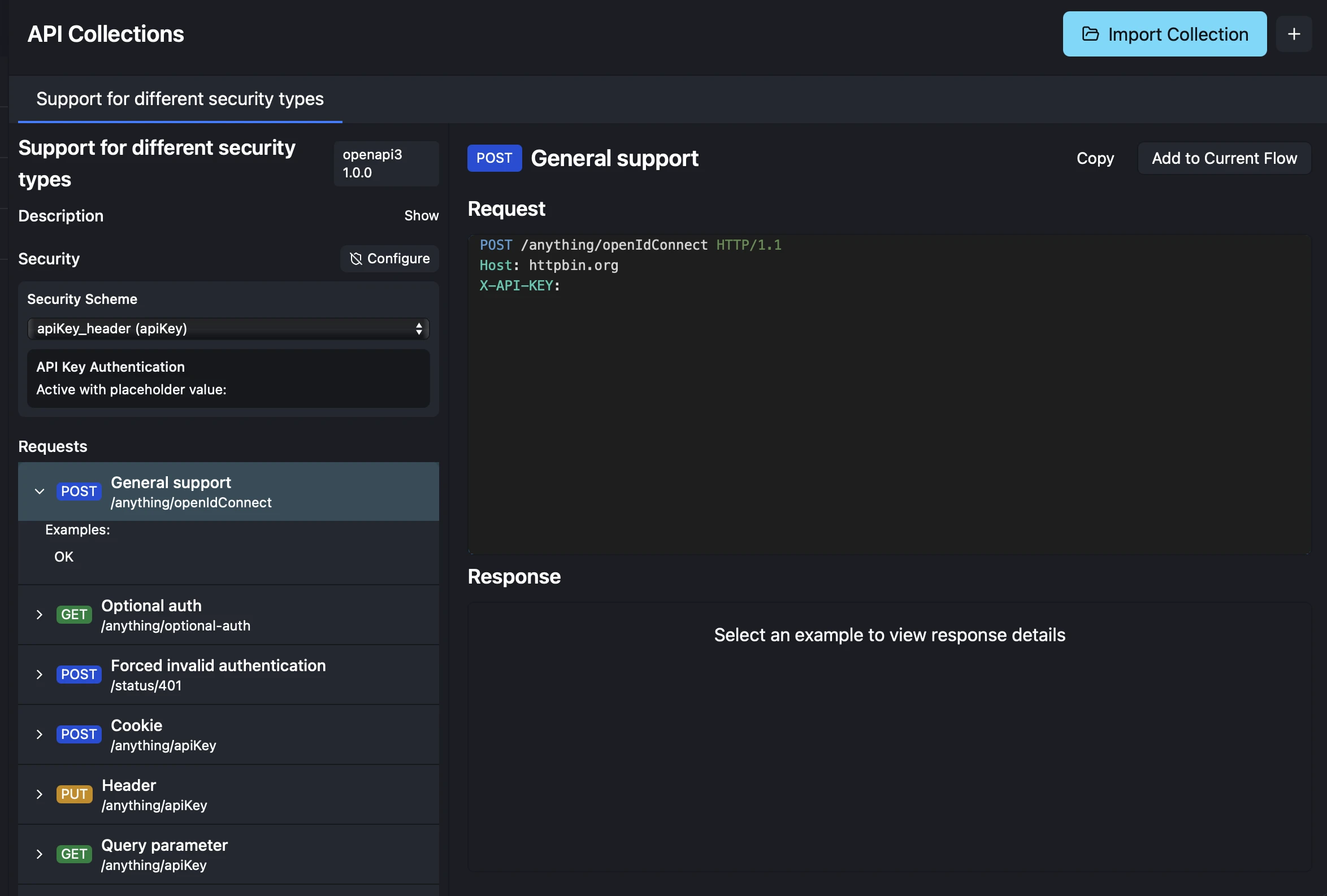 Import OpenAPI + Postman